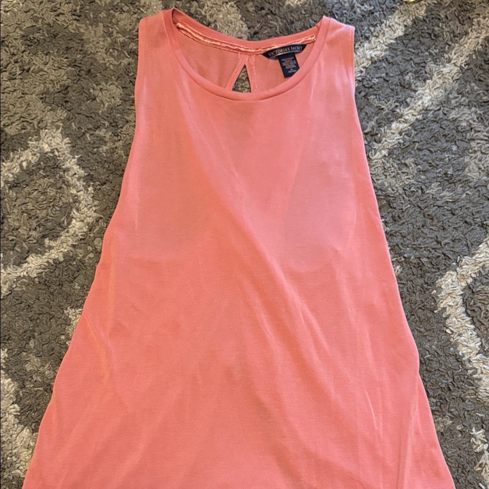 Coral Sleeveless Top